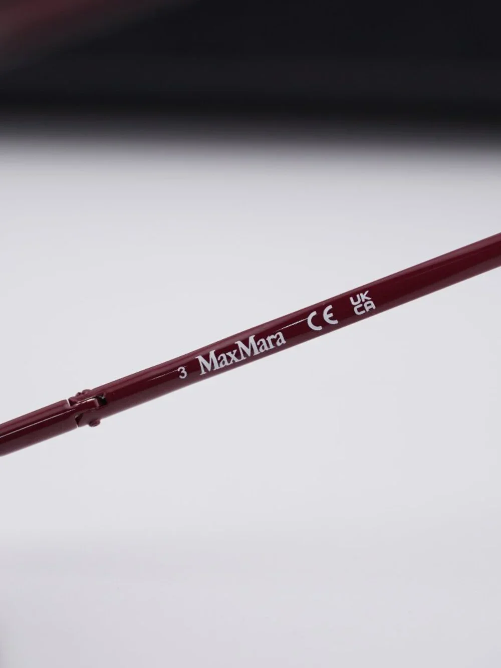 Max Mara MM0165 69S Joey Geometric Sunglasses - Shiny Bordeaux/Bordeaux